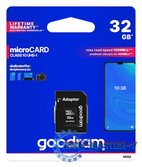 Karta pamięci GOODRAM 32 GB Adapter