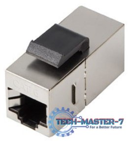 Łącznik keystone gniazdo RJ45 - RJ45 FTP kat.6 do puszki montażowej złączka sieciowa