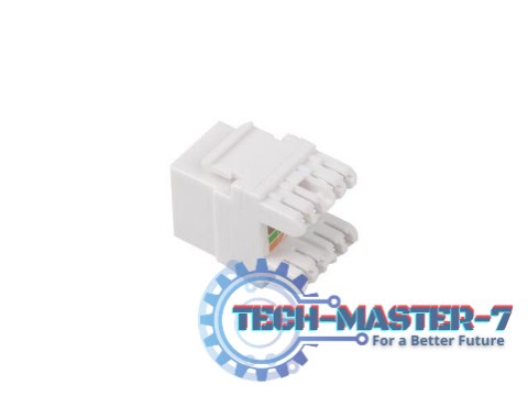 Moduł keystone gniazdo RJ45 - LSA kat.5e UTP 180 stopni do puszki montażowej Moduł keystone gniazdo RJ45 - LSA kat.5e UTP 180 stopni do puszki montażowej