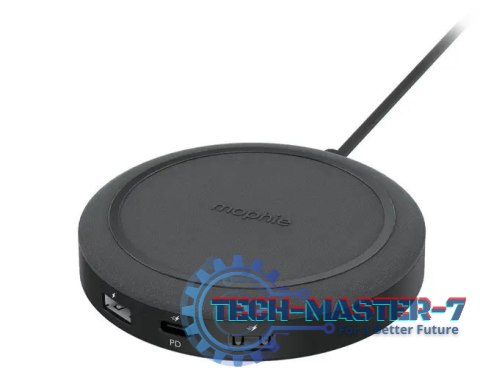 Mophie Universal Wireless Charging Hub - ładowarka do czterech urządzeń, ładowanie bezprzewodowe 10W dodatkowe 3 porty - USB A 1