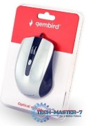 Mysz Przewodowa GEMBIRD MUS-4B-01-BS Czarno-srebrny