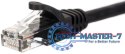 NETRACK RJ45 - RJ45 0.25 m Czarny 0.25 Patchcord