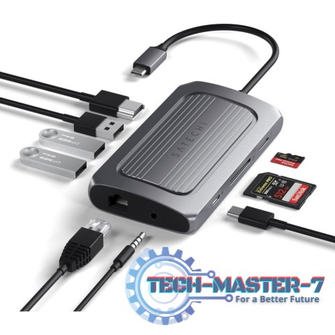 SATECHI ST-U4MA3M (Antracytowy /USB-C ) SATECHI ST-U4MA3M (Antracytowy /USB-C )