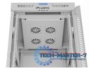 SZAFA INSTALACYJNA RACK STOJĄCA 19" 22U 600X800 SZARA DRZWI SZKLANE LCD LANBERG (FLAT PACK) V2