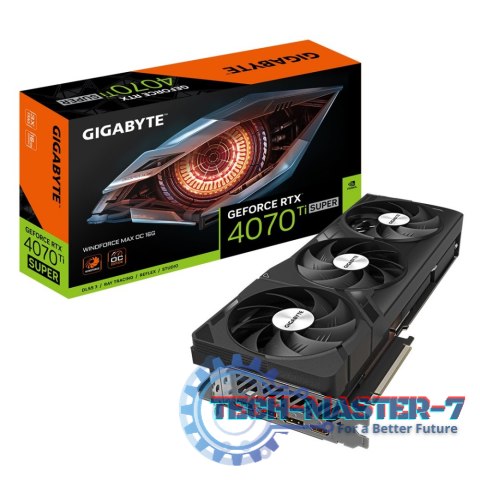 Karta graficzna GIGABYTE GeForce RTX 4070 Ti SUPER WINDFORCE MAX OC 16GB (GV-N407TSWF3MAX OC-16GD)