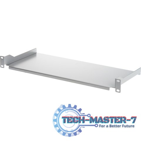 Półka 1U 200mm Rack 19, 2 pkt mocowania, pełna, szara Półka 1U 200mm Rack 19, 2 pkt mocowania, pełna, szara