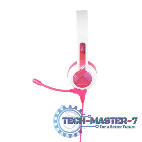 Słuchawki z Mikrofonem dla Dzieci 3+ 85dB StudyBuddy Pink Słuchawki z Mikrofonem dla Dzieci 3+ 85dB StudyBuddy Pink