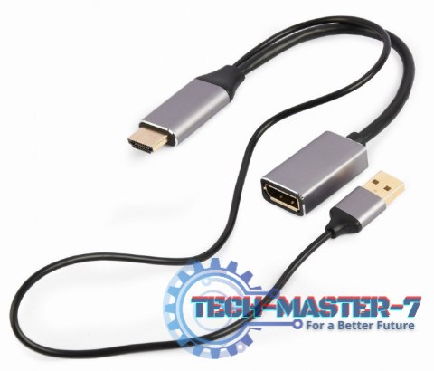 Adapter GEMBIRD A-HDMIM-DPF-02 HDMI - DisplayPort + USB
