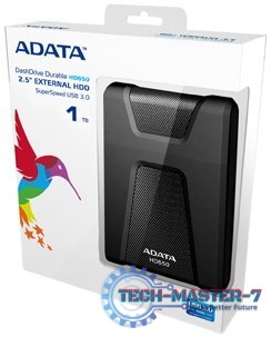 Dysk twardy zewnętrzny A-DATA DashDrive Durable HD650 1 TB Czarny AHD650-1TU3-CBK Dysk twardy zewnętrzny A-DATA DashDrive Durable HD650 1 TB Czarny AHD650-1TU3-CBK