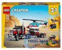 LEGO 31146 Creator 3w1 - Ciężarówka z platformą i helikopterem