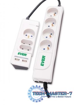 Listwa zasilająca EVER Office Plus SurgeArrest T/LZ06-OFP018/0000