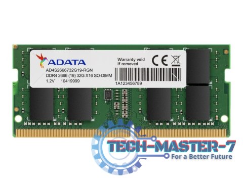 Pamięć A-DATA (SODIMM/DDR4/32 GB/3200MHz/1.2V/22 CLCL/SINGLE) Pamięć A-DATA (SODIMM/DDR4/32 GB/3200MHz/1.2V/22 CLCL/SINGLE)