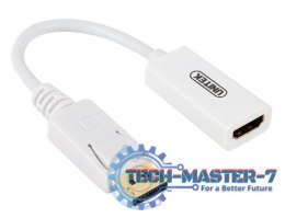 Adapter UNITEK DisplayPort - HDMI Display Port 1.2 (wtyk) - HDMI (gniazdo) Y-6332