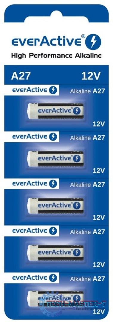 Baterie EVERACTIVE Alkaliczna A27 25mAh Blister 27A5BL