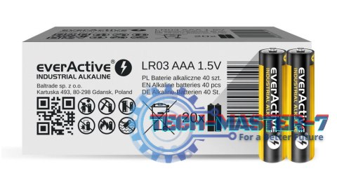 Baterie EVERACTIVE Alkaliczna AAA 1100mAh 40 szt. EVLR03S2IK