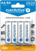 Baterie EVERACTIVE NiMH AA 2500mAh 4 szt. EVHRL6-2600