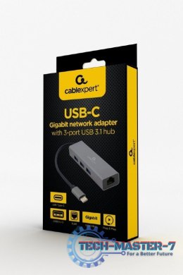 Hub USB GEMBIRD A-CMU3-LAN-01