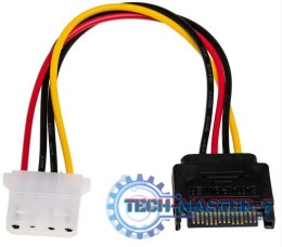 Kabel zasilający AKYGA SATA (gniazdo) - Molex (wtyk) 0.15m. AK-CA-11