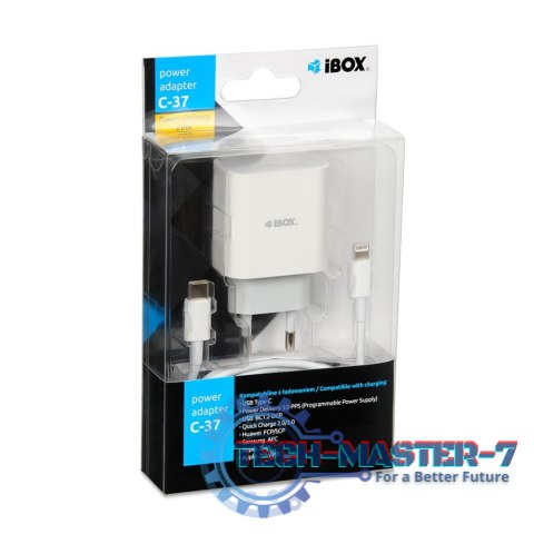 Ładowarka IBOX ILUC37W(1x Lightning\3000mA\12V) Ładowarka IBOX ILUC37W(1x Lightning\3000mA\12V)