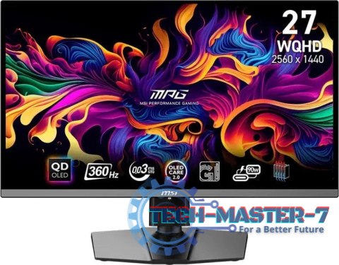 Monitor MSI MPG 271QRX QD-OLED (26.5" /OLED /360Hz /2560 x 1440 /Czarny)