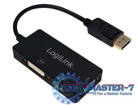 Przejściówka LOGILINK CV0109 Display Port - HDMI - VGA - DVI