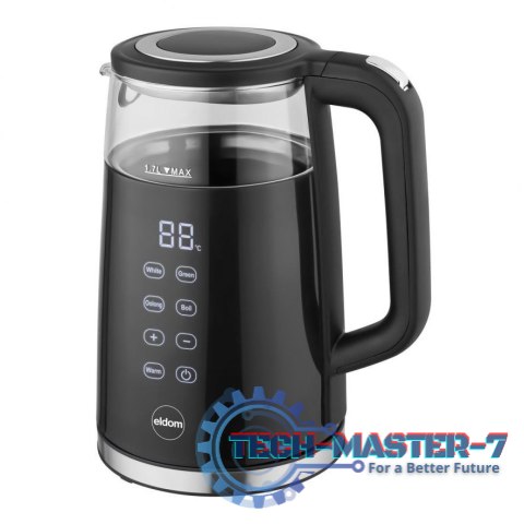 Czajnik ELDOM C530 (1.7L /2200W /Czarno-przezroczysty )