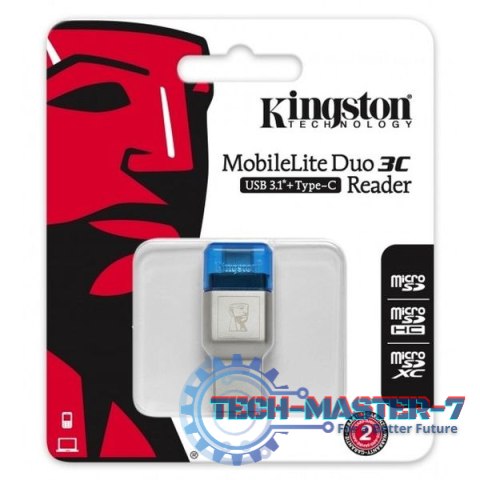 Czytnik kart pamięci KINGSTON USB 3.1 Typ C FCR-ML3C Czytnik kart pamięci KINGSTON USB 3.1 Typ C FCR-ML3C