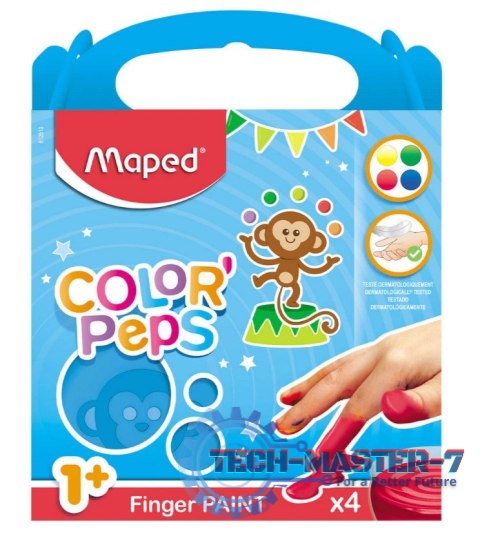 Farby do malowania palcami Maped 4 kolory