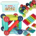 Klocki magnetyczne magnetic sticks duże patyczki dla małych dzieci 50 elementów