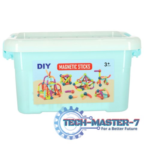 Klocki magnetyczne magnetic sticks duże patyczki dla małych dzieci 50 elementów Klocki magnetyczne magnetic sticks duże patyczki dla małych dzieci 50 elementów