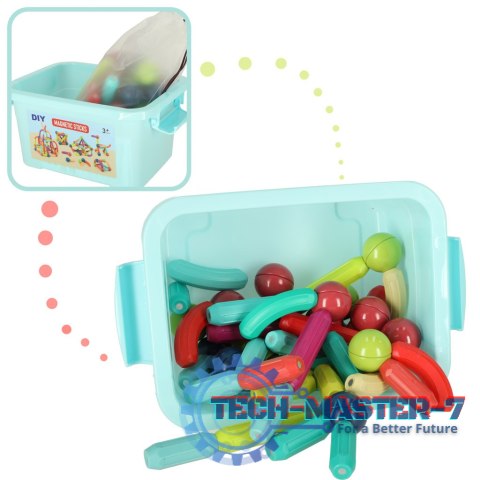 Klocki magnetyczne magnetic sticks duże patyczki dla małych dzieci 50 elementów Klocki magnetyczne magnetic sticks duże patyczki dla małych dzieci 50 elementów