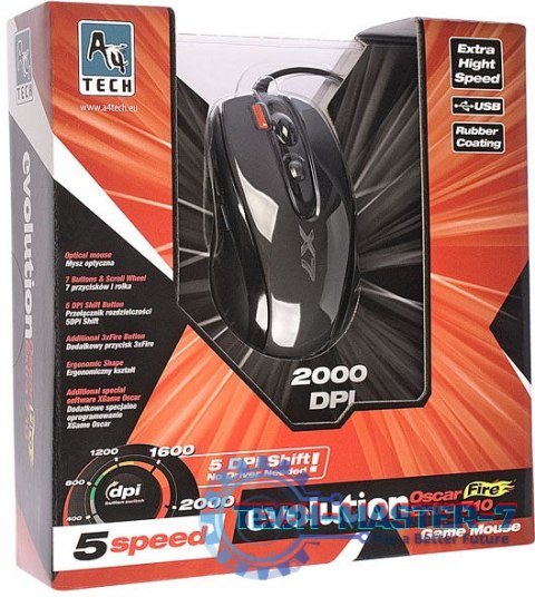 Mysz Przewodowa A4TECH XGame Opto Oscar X710 Extra Fire USB Mysz Przewodowa A4TECH XGame Opto Oscar X710 Extra Fire USB