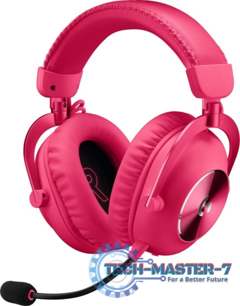 Słuchawki z mikrofonem LOGITECH G Pro X2 Lightspeed Różowy Różowy