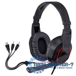 Słuchawki z mikrofonem TRACER Gamezone Radian RGB Flow Czarny