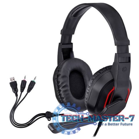 Słuchawki z mikrofonem TRACER Gamezone Radian RGB Flow Czarny Słuchawki z mikrofonem TRACER Gamezone Radian RGB Flow Czarny