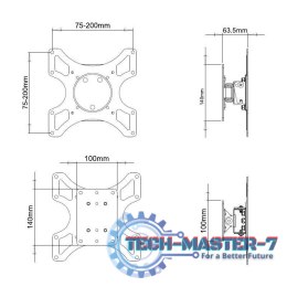 Uchwyt do TV TECHLY 301412 (nośność 25kg \19 - 37 cali)