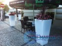 Designerska donica MONUMO SLIM LINE M Antracytowa MONUMO