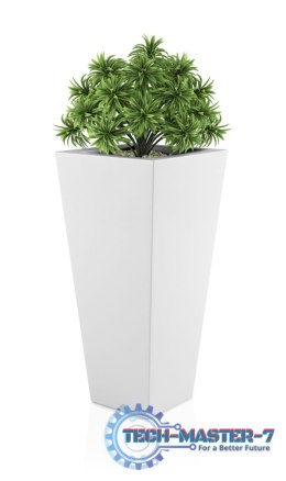 Designerska donica MONUMO SLIM LINE M Biała MONUMO