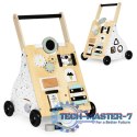 Drewniany chodzik pchacz wózek edukacyjny dla dzieci ECOTOYS ECOTOYS
