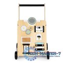 Drewniany chodzik pchacz wózek edukacyjny dla dzieci ECOTOYS ECOTOYS