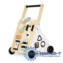 Drewniany chodzik pchacz wózek edukacyjny dla dzieci ECOTOYS ECOTOYS