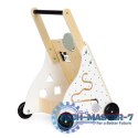Drewniany chodzik pchacz wózek edukacyjny dla dzieci ECOTOYS ECOTOYS