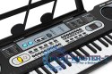 Duży keyboard pianino z mikrofonem dla dzieci + zasilacz MULTISTORE