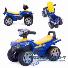 Jeździk quad Goodyear interaktywna kierownica dźwięki niebieski MULTISTORE