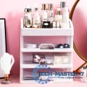 Organizer na kosmetyki z szufladami i przegrodami - biały ModernHome