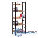Reał loftowy wysoki 5 półek metal MDF ModernHome ModernHome