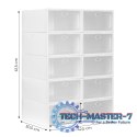 Szafka modułowa na buty organizer - tworzywo ModernHome