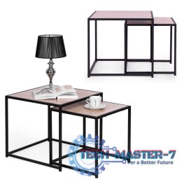 Zestaw stolików kawowych 2 szt. lofotwy design ModernHome
