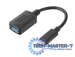 Adapter TRUST USB-C do USB3.0 Czarny 20967 USB Typ C - USB 3.0
