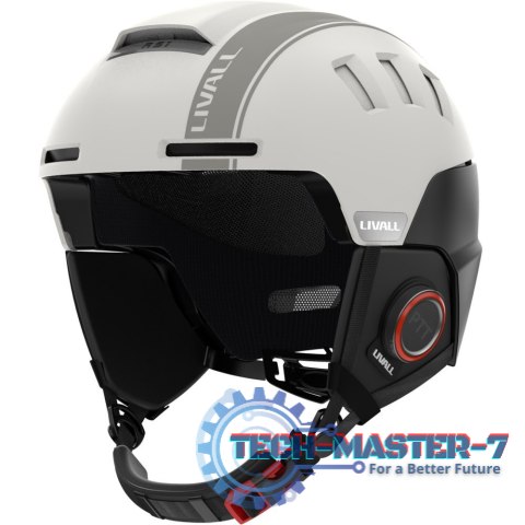 Kask narciarski Bluetooth 57-61cm Intercom/SOS biały Kask narciarski Bluetooth 57-61cm Intercom/SOS biały